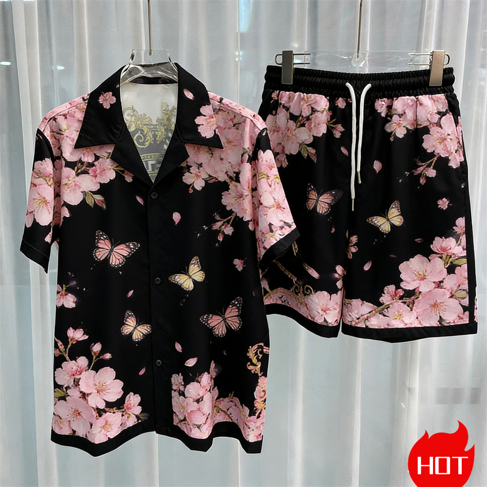 Summer Clothing Guys - Digital printed men's set fashion two-piece