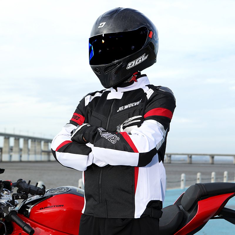 Summer Clothing Drop - Motorcycle Jacket Men Riding Gears Clothing