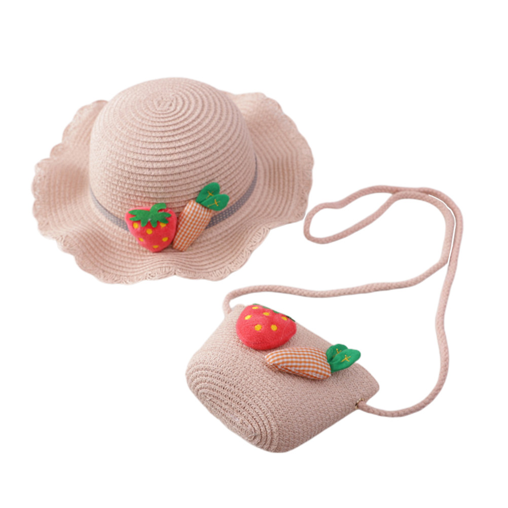 1Set Kids Straw Sun Protection - Beach Bag Straw 评论和价格