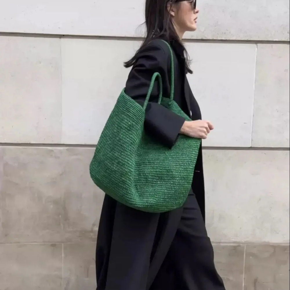 2026 Women Large Handwoven Rat - Beach Bag Straw 评论和价格
