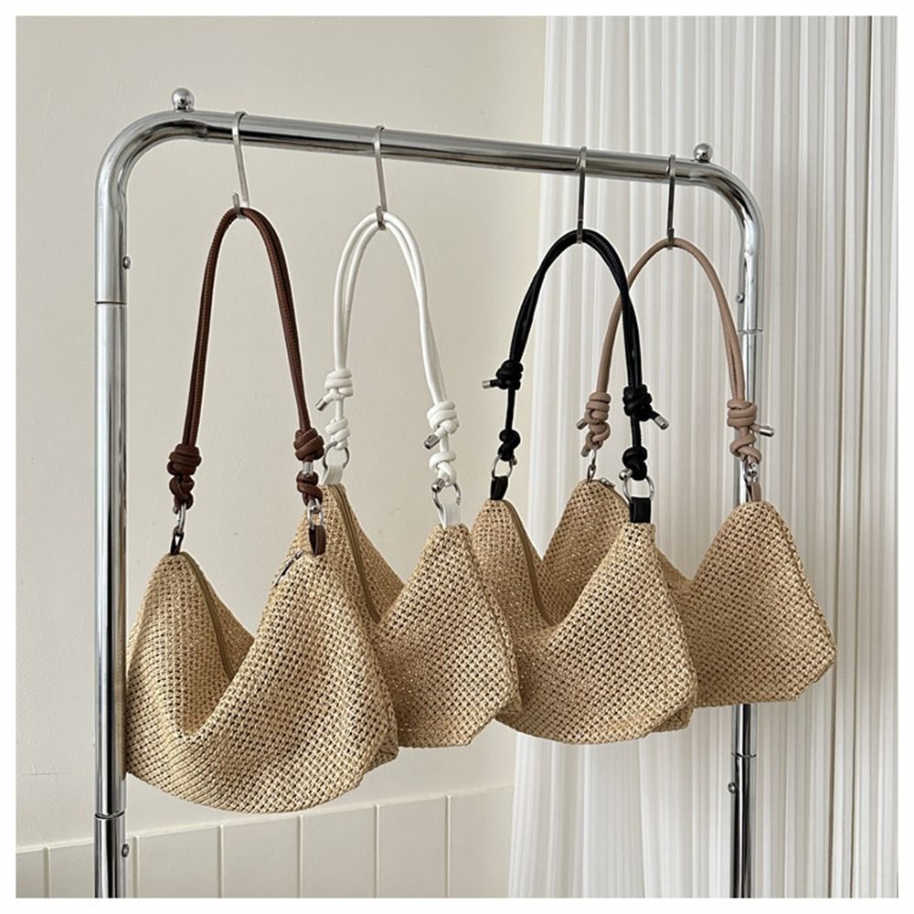 Fashion Woven Straw Bag Handma - Beach Bag Straw 评论和价格