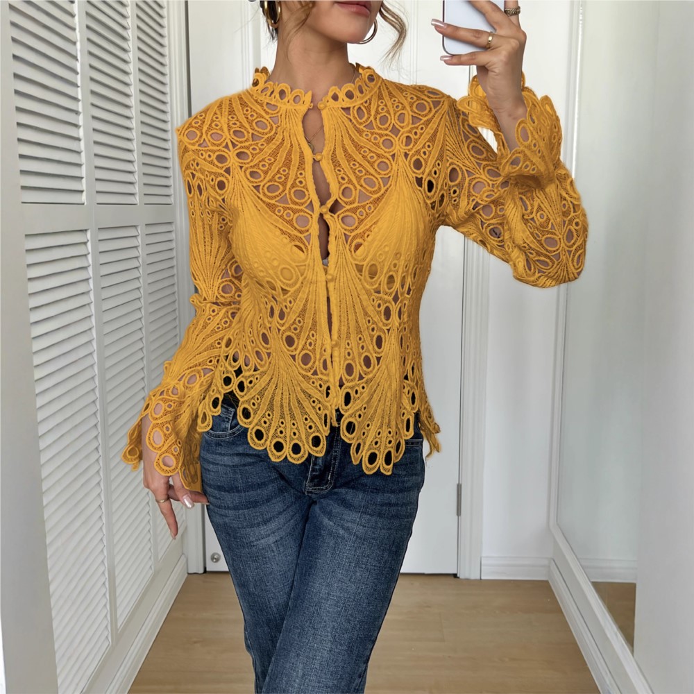 Women's Sexy Lace Hollow Solid - Summer Zara 评论和价格