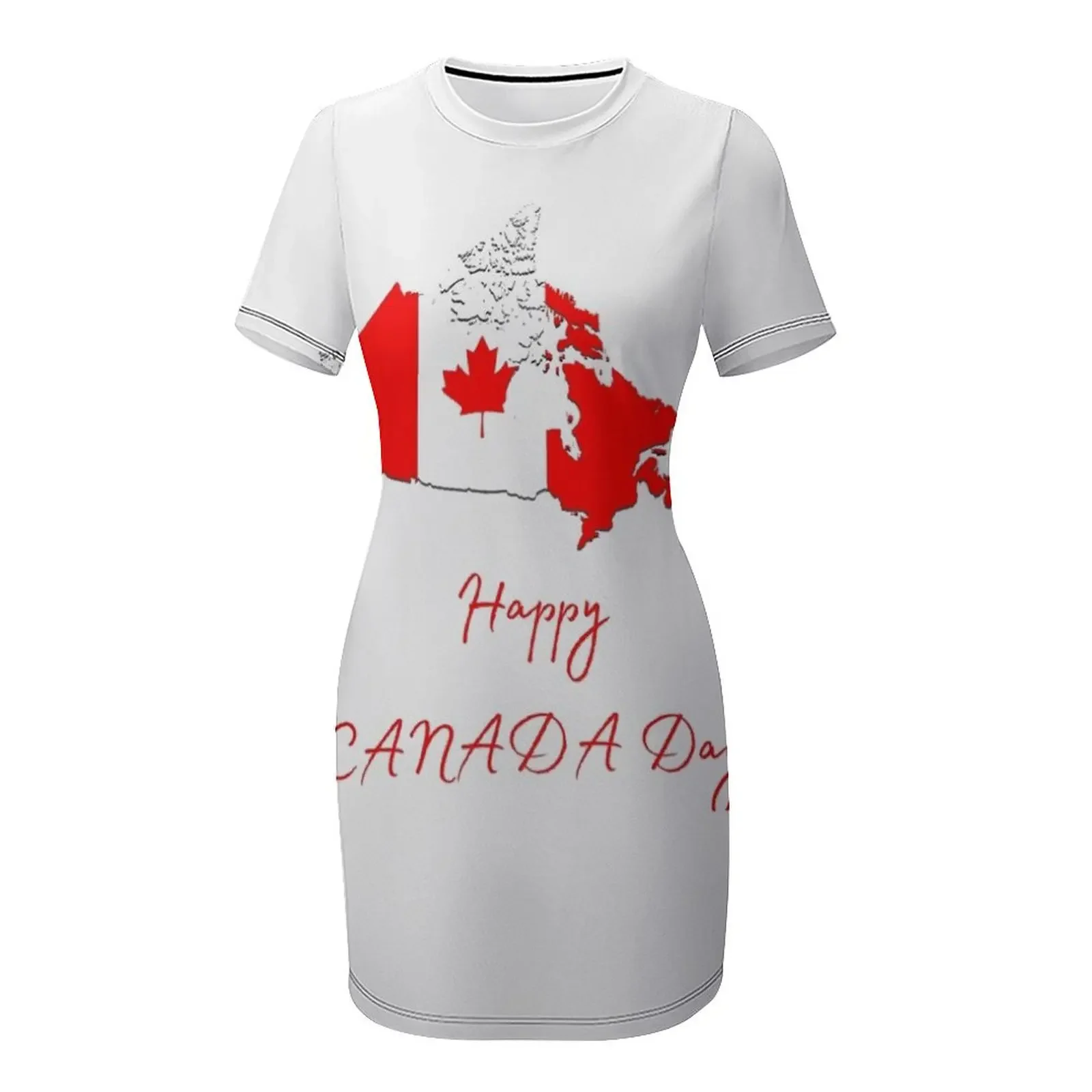 Happy Canada day Short-Sleeved - Summer Clothing Women Canada 评论和价格
