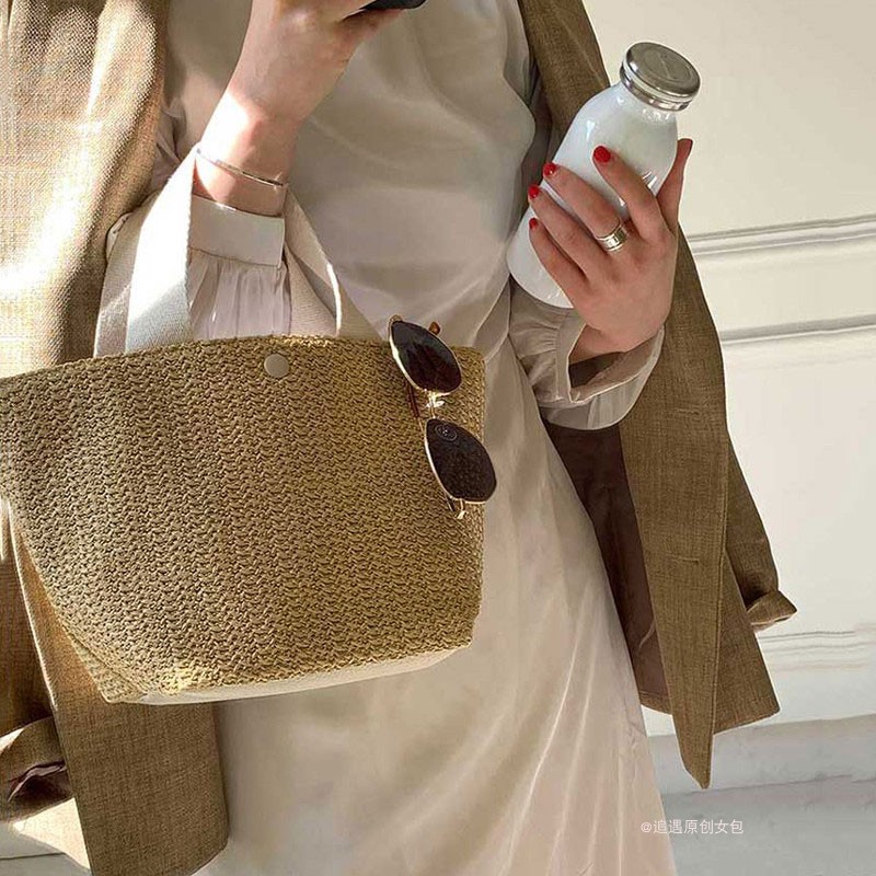 Beach Bag Handbag Satchel Tote - Beach Bag Straw 评论和价格