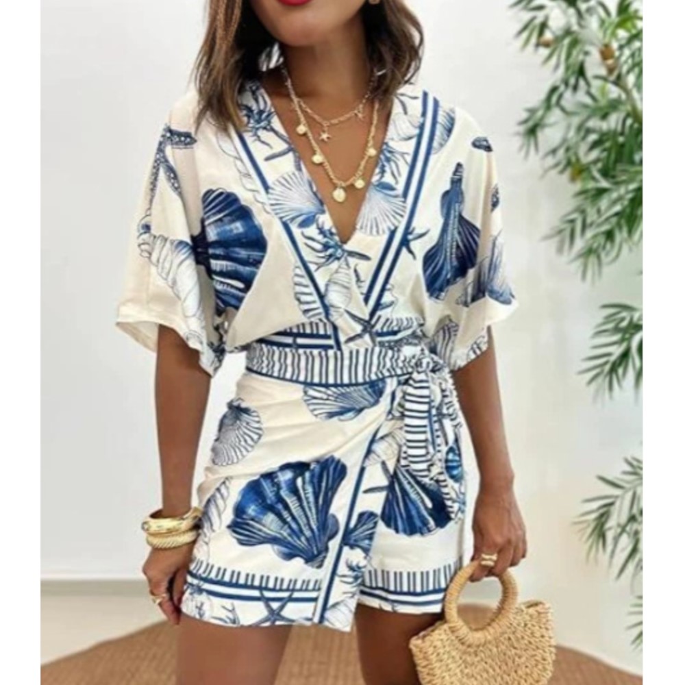 Fashion Printed Short Sleeve W - Summer Zara 评论和价格