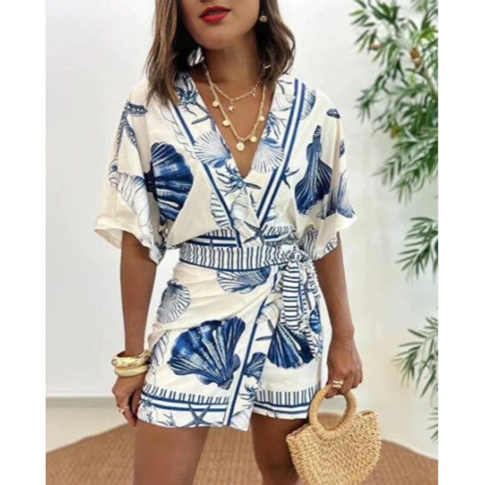 Fashion Printed Short Sleeve W - Summer Zara 评论和价格