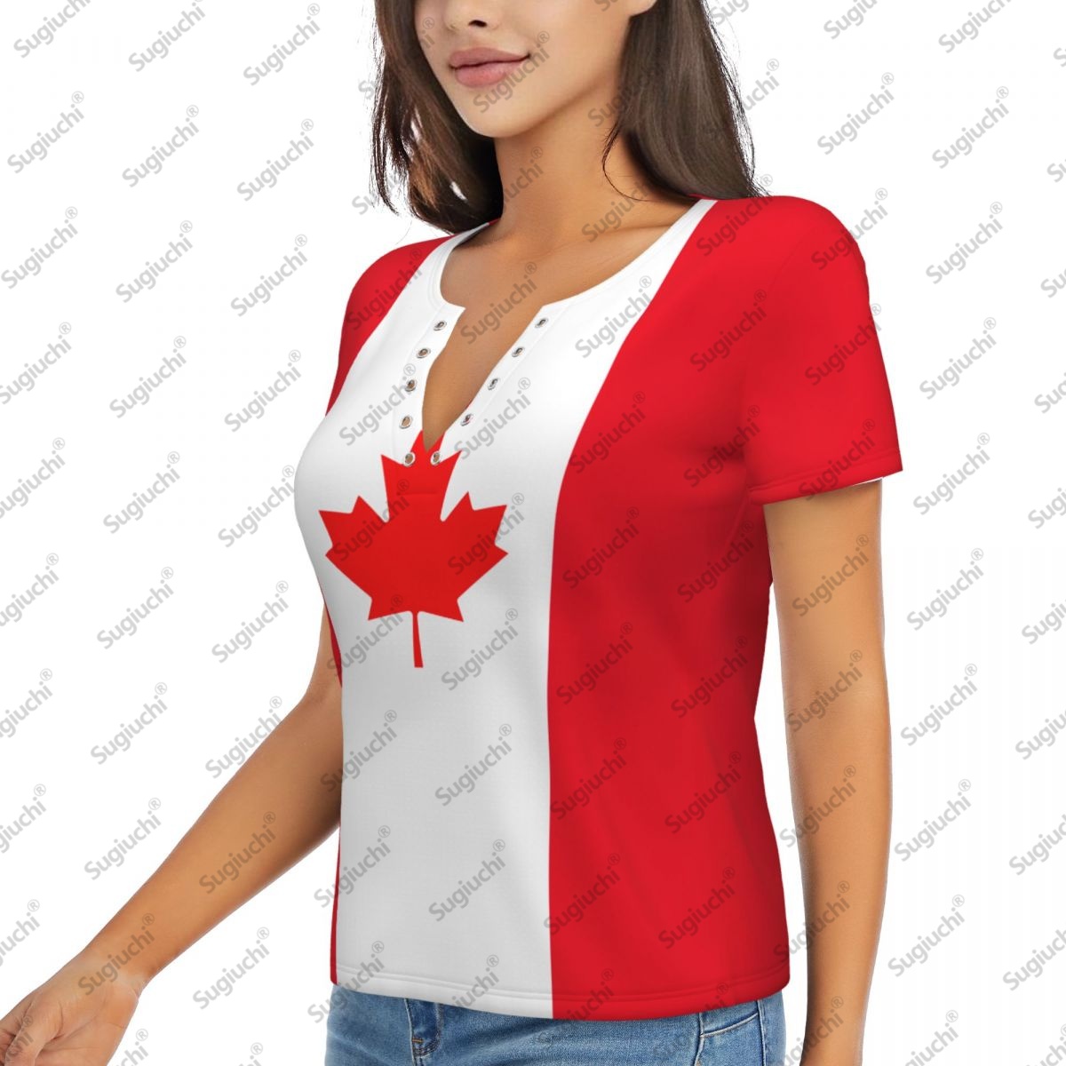 2025 Canada Flag Sexy Deep V N - Summer Clothing Women Canada 评论和价格