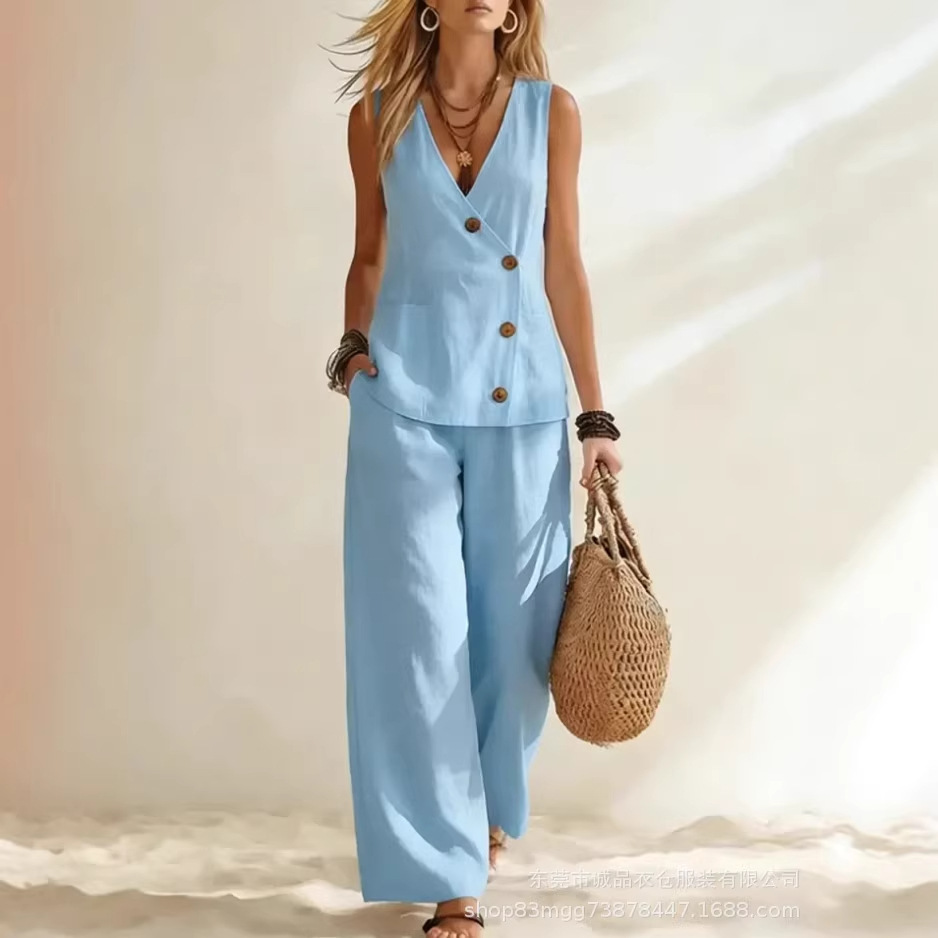 Fashion Deep V-neck Sleeveless - Summer Zara 评论和价格