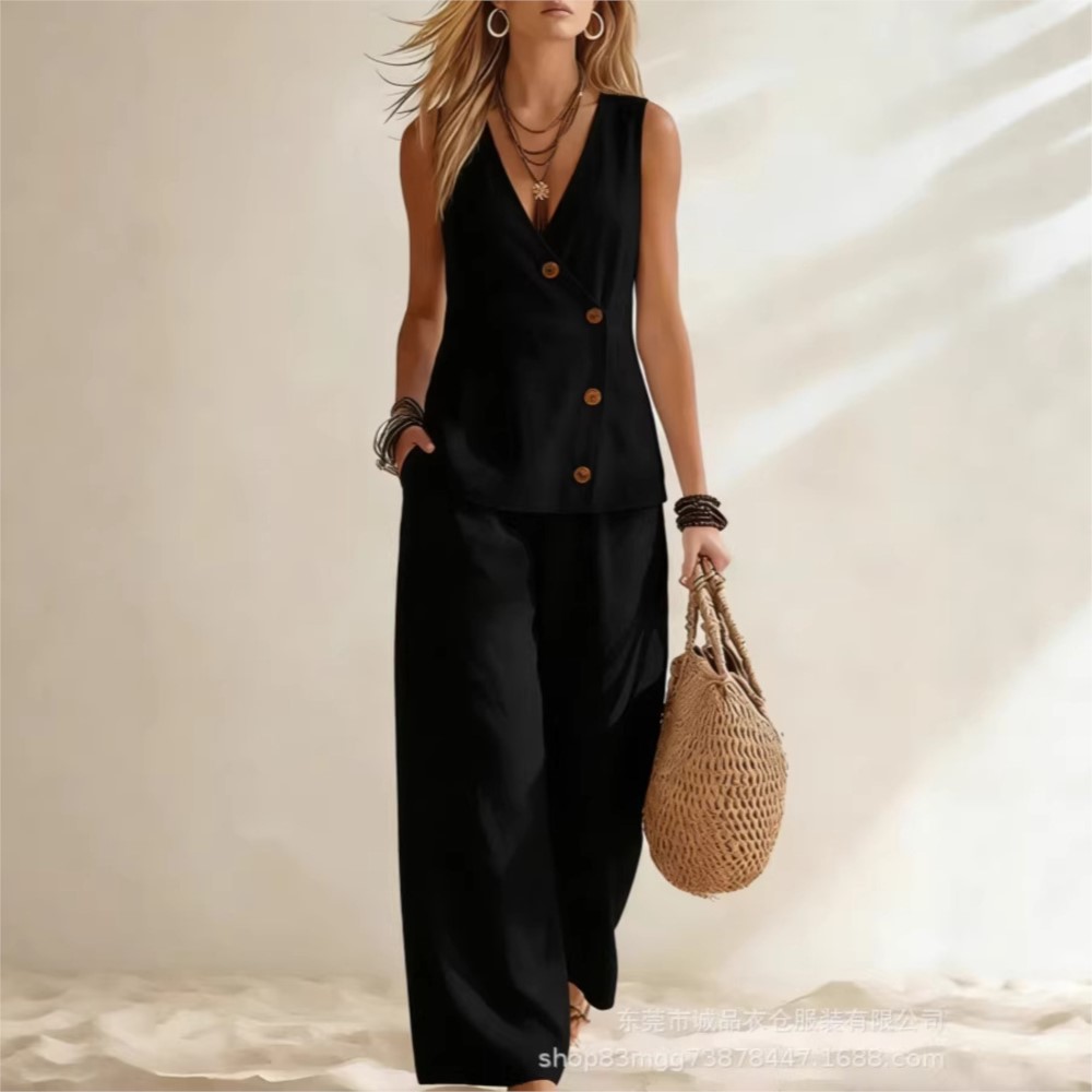 Fashion Deep V-neck Sleeveless - Summer Zara 评论和价格