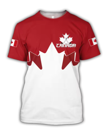 Canada T-Shirts Canadian Flag  - Summer Clothing Women Canada 评论和价格