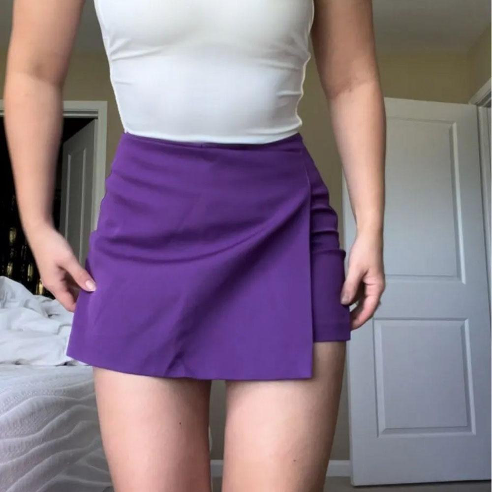 MUJER Skort for Women High wai - Summer Zara 评论和价格