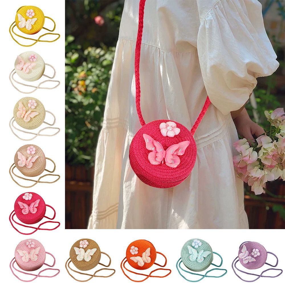 Round Shape Straw Bag Princess - Beach Bag Straw 评论和价格