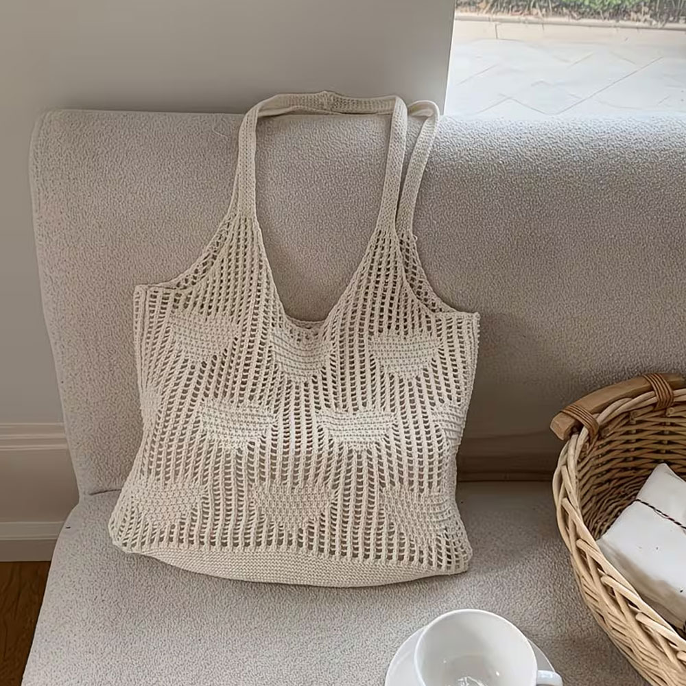 Women's Handwoven Straw Handba - Beach Bag Straw 评论和价格
